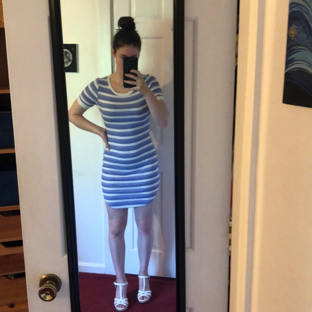 Striped Body Con Dress